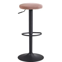 Wohnen Hocker<Höhenverstellbarer Design Barhocker in Rosa Samt - Joker