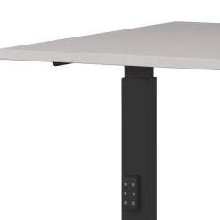 Wohnen Tische<Höhenverstellbarer Office-Tisch in Hellgrau - Clemeta