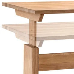 Wohnen Tische<Höhenverstellbarer Schreibtisch aus Wildeiche - Rosenna