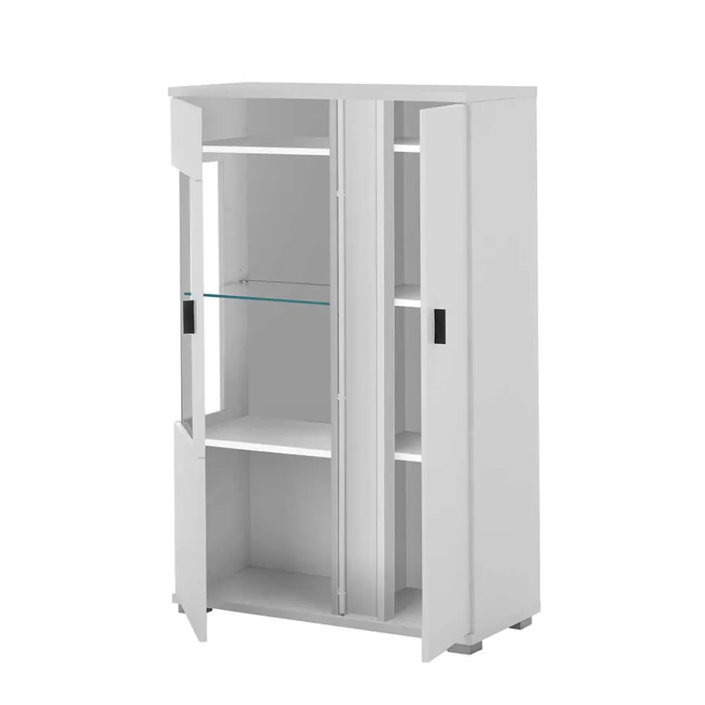 Wohnen Wohnwände<Highboard & TV Board & Wandboard mit LED - Tirol (dreiteilig)