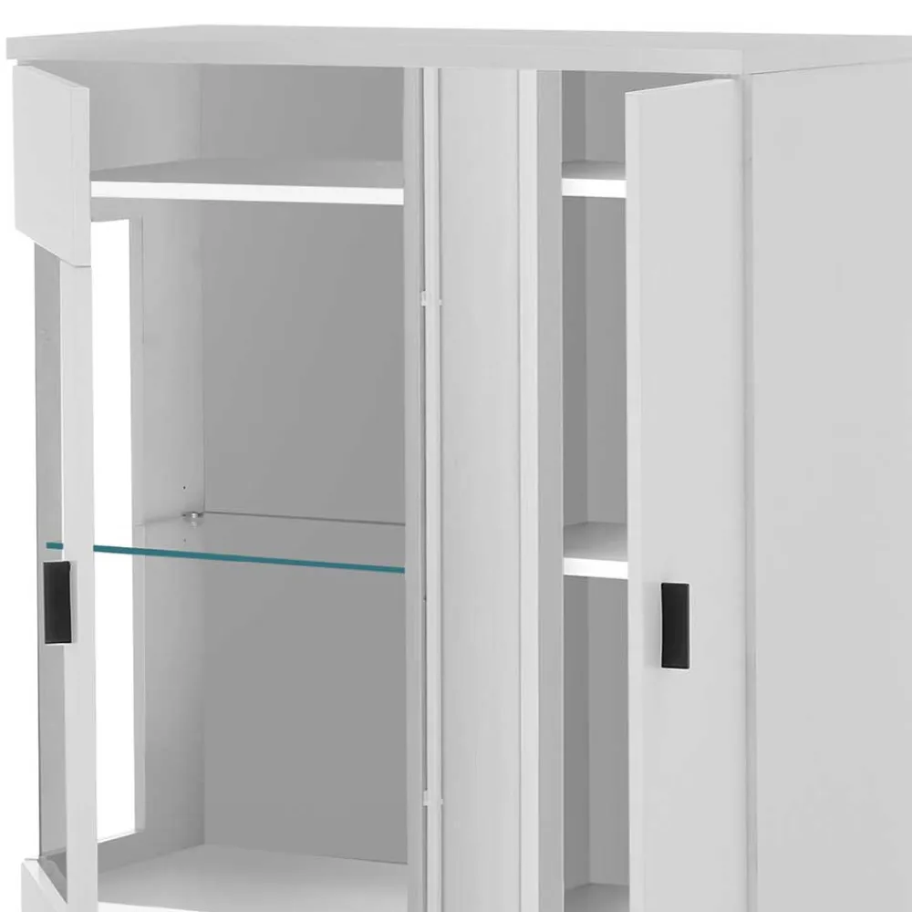 Wohnen Wohnwände<Highboard & TV Board & Wandboard mit LED - Tirol (dreiteilig)