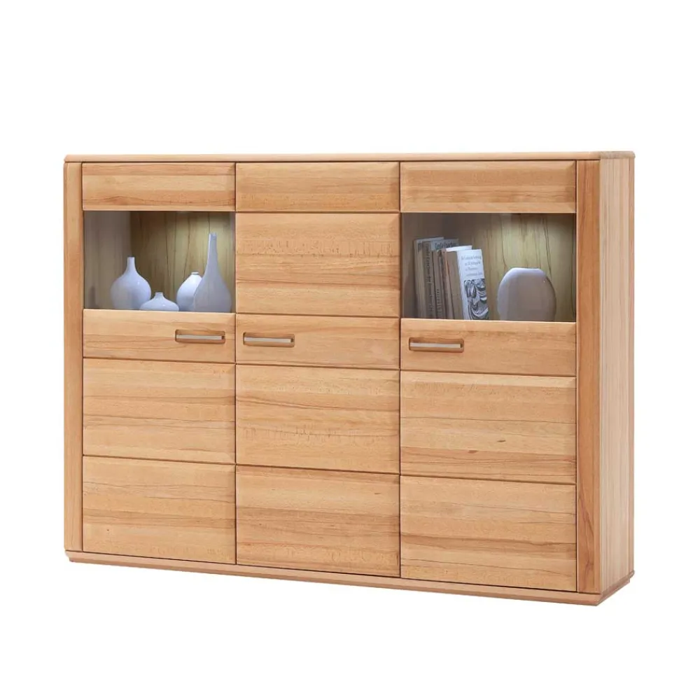 Wohnen Highboards|Kommoden<Highboard Athias aus Kernbuche