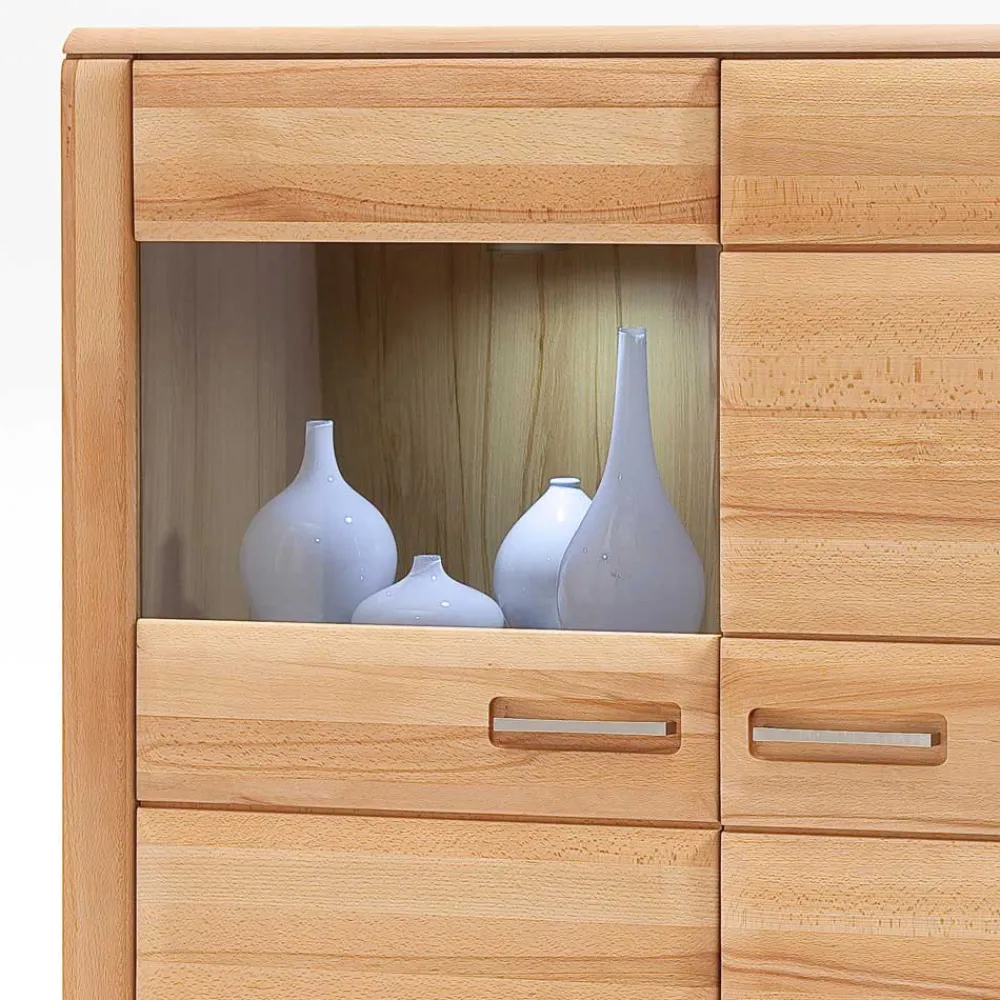 Wohnen Highboards|Kommoden<Highboard Athias aus Kernbuche