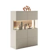 Wohnen Highboards|Vitrinen<Highboard in Grau - Teorina