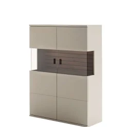 Wohnen Highboards|Vitrinen<Highboard in Grau - Teorina