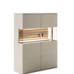 Wohnen Highboards|Vitrinen<Highboard in Grau - Teorina