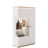 Wohnen Highboards|Vitrinen<Highboard in Soft White und Wildeiche - Yordyn