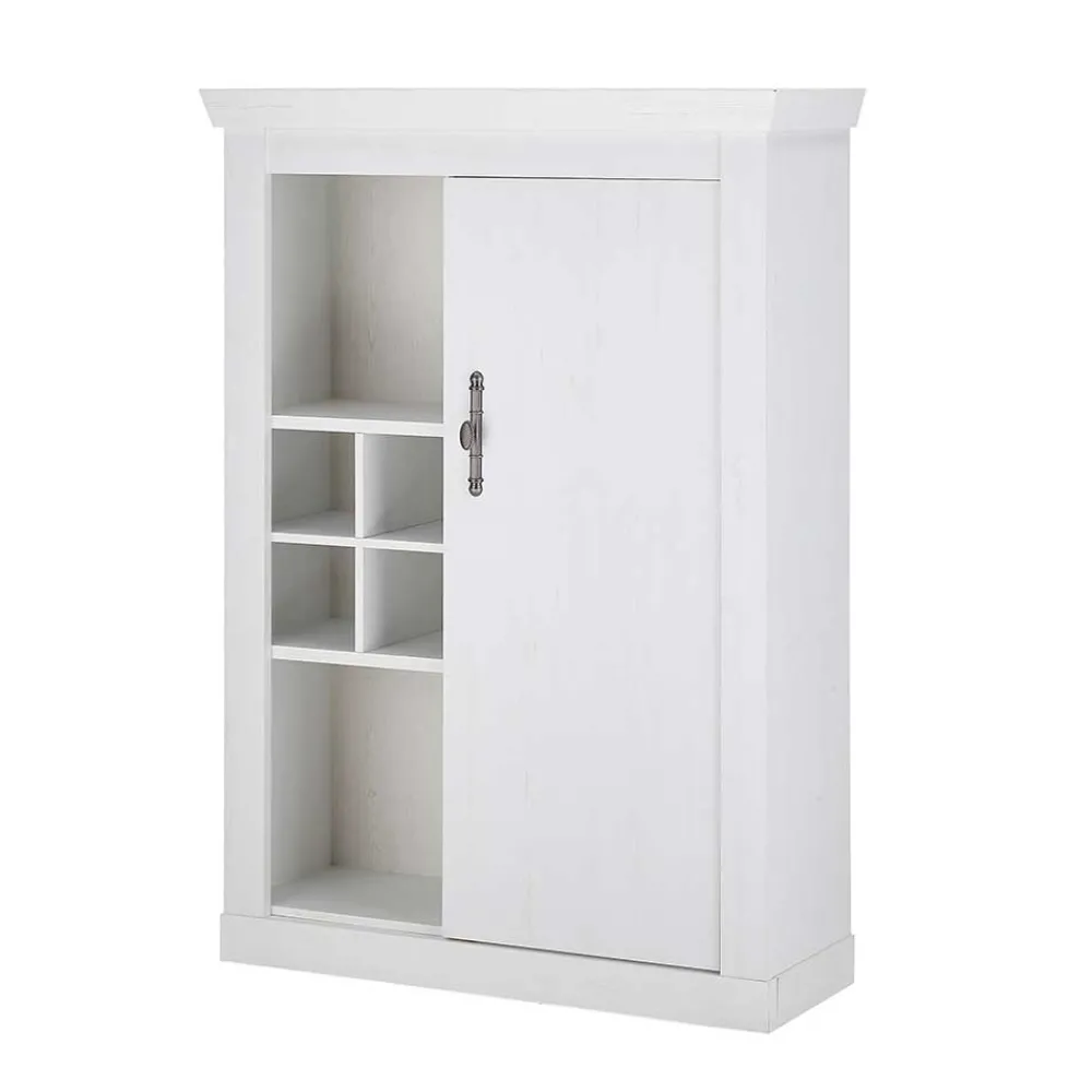 Wohnen Highboards<Highboard in weißer Holzoptik Pinie - Liancos