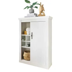 Wohnen Highboards<Highboard in weißer Holzoptik Pinie - Liancos