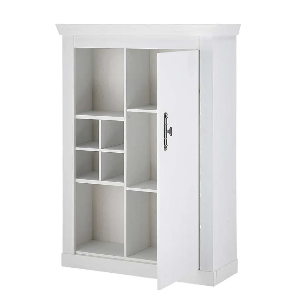 Wohnen Highboards<Highboard in weißer Holzoptik Pinie - Liancos