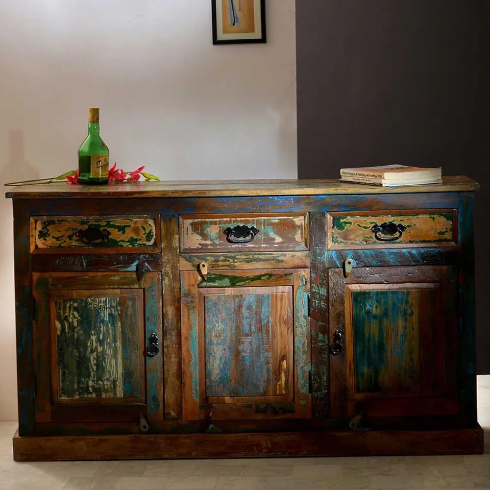 Wohnen Sideboards<Highboard Jamaica im Shabby Chic Design