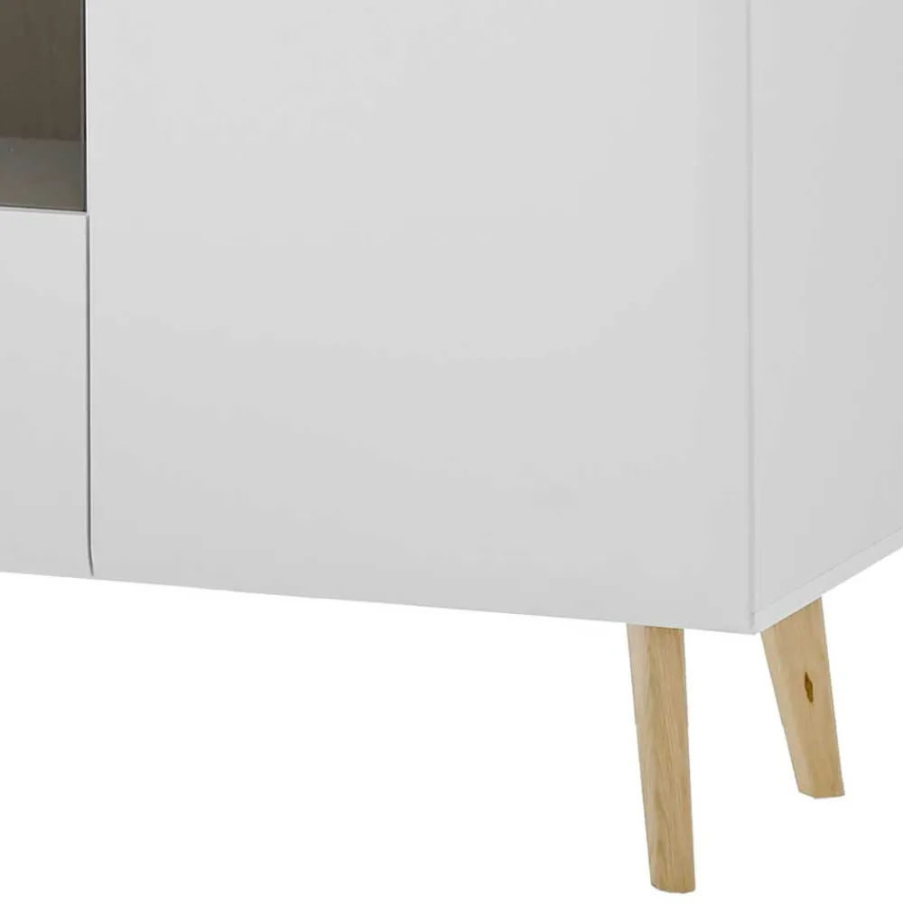 Wohnen Highboards|Vitrinen<Highboard mit Glas im Skandi Design - Ginko