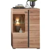 Wohnen Highboards|Vitrinen<Highboard mit Glaseinsatz und LED Beleuchtung - Latenda