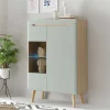 Wohnen Vitrinen<Highboard mit Glaseinsatz - Armina