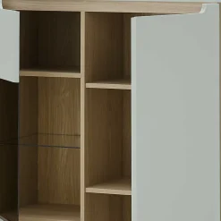Wohnen Vitrinen<Highboard mit Glaseinsatz - Armina