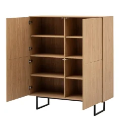 Wohnen Wohnwände<Highboard und Lowboard Set - Jaskin (zweiteilig)