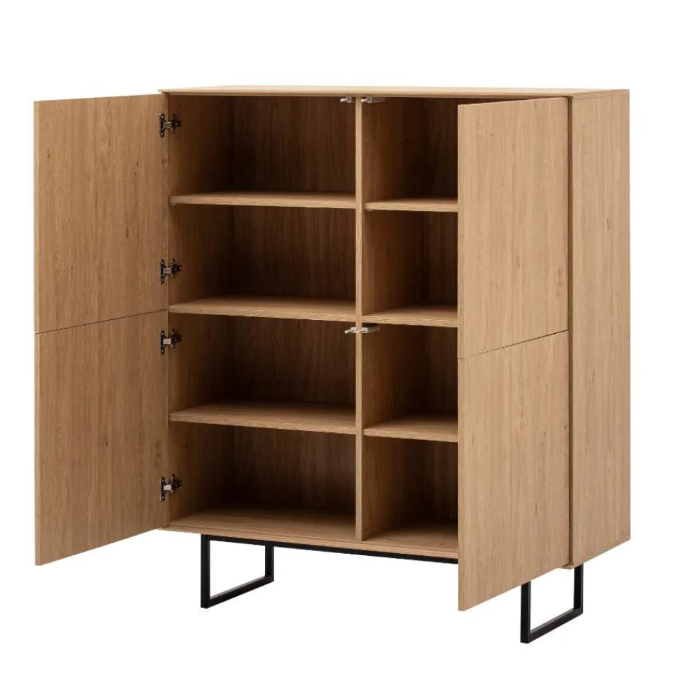 Wohnen Wohnwände<Highboard und Lowboard Set - Jaskin (zweiteilig)