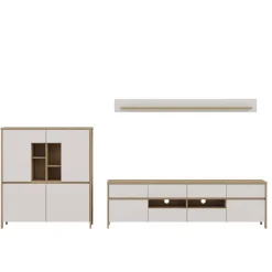 Wohnen Wohnwände<Highboard und TV-Board und Wandboard Set - Ovidio (dreiteilig)