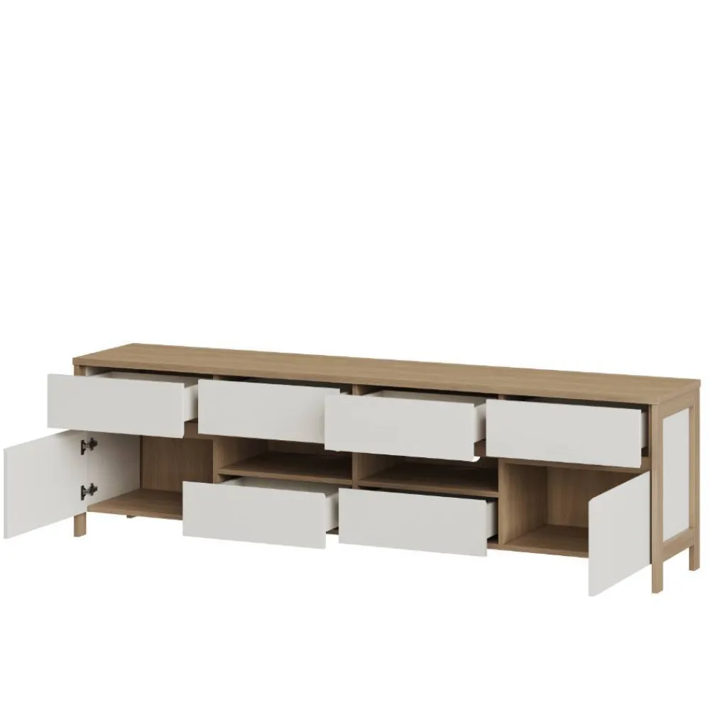 Wohnen Wohnwände<Highboard und TV-Board und Wandboard Set - Ovidio (dreiteilig)
