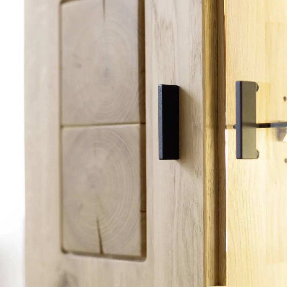Wohnen Highboards|Vitrinen<Highboard Vitrine aus hellem Asteiche Massivholz - Losiamos
