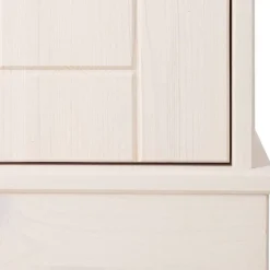 Wohnen Highboards|Vitrinen<Highboard Vitrine in Weiß und Kiefer Honig - Zentra