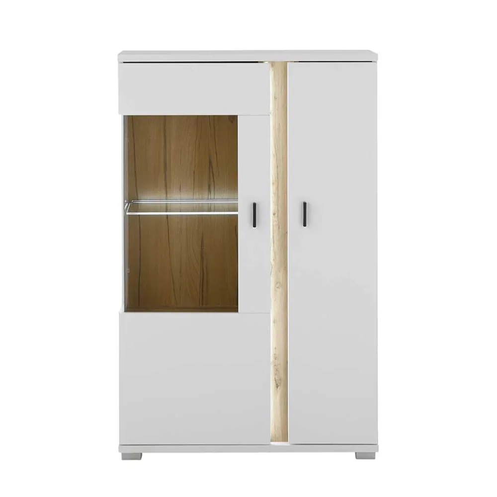 Wohnen Highboards|Vitrinen<Highboard Vitrine mit LED Beleuchtung - Racelyn