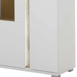 Wohnen Highboards|Vitrinen<Highboard Vitrine mit LED Beleuchtung - Racelyn