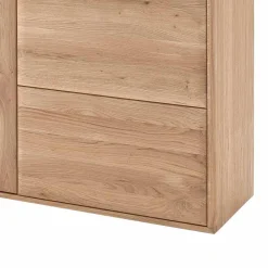 Wohnen Highboards|Kommoden<Highboard Vitrine Vernella aus Eiche hell geölt