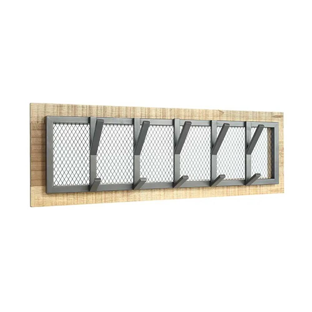 Wohnen Garderoben<Hängegarderobe aus Drahtgitter & Metall - Justa
