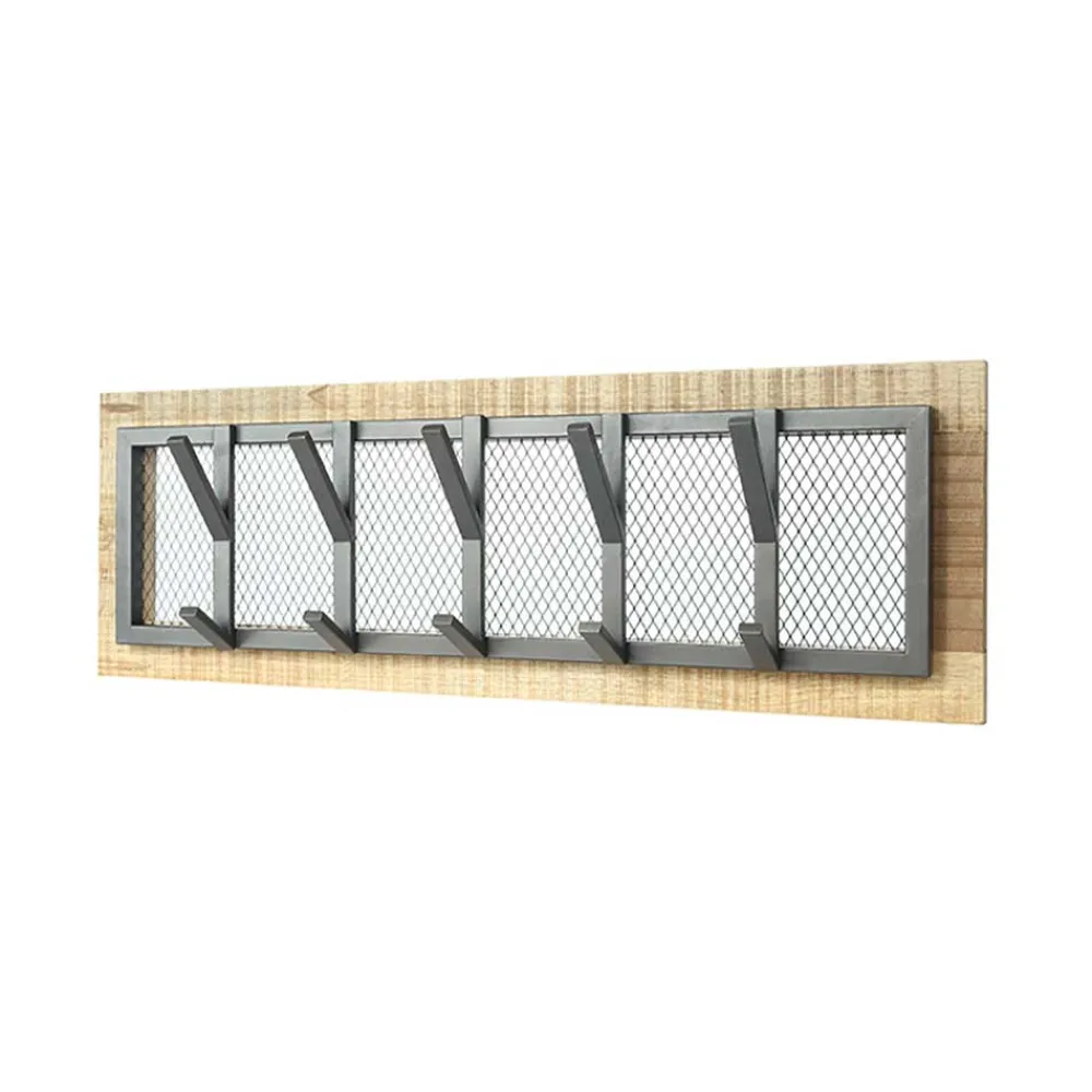 Wohnen Garderoben<Hängegarderobe aus Drahtgitter & Metall - Justa