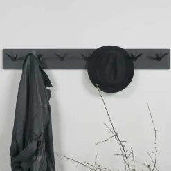 Wohnen Garderoben<Hängegarderobe Stahl Hakenleiste mit 14 Haken - Colore