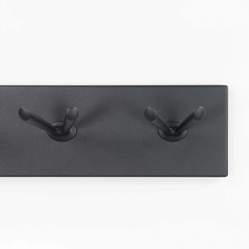 Wohnen Garderoben<Hängegarderobe Stahl Hakenleiste mit 14 Haken - Colore
