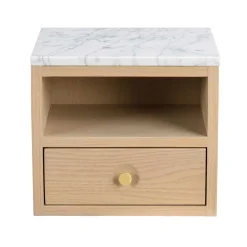 Wohnen Kommoden<Hänge-Nachtkommode in Eiche White Wash - Loppa