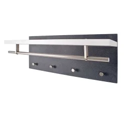 Wohnen Garderoben<Hängende Garderobe Anin in Weiß Grau