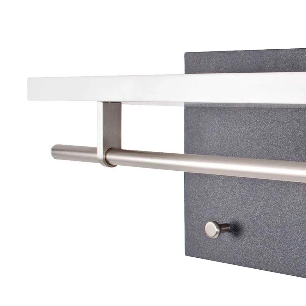 Wohnen Garderoben<Hängende Garderobe Anin in Weiß Grau