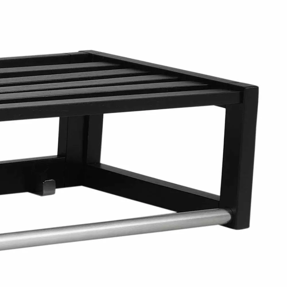 Wohnen Garderoben<Hängende Garderobe in Schwarz - Geskan