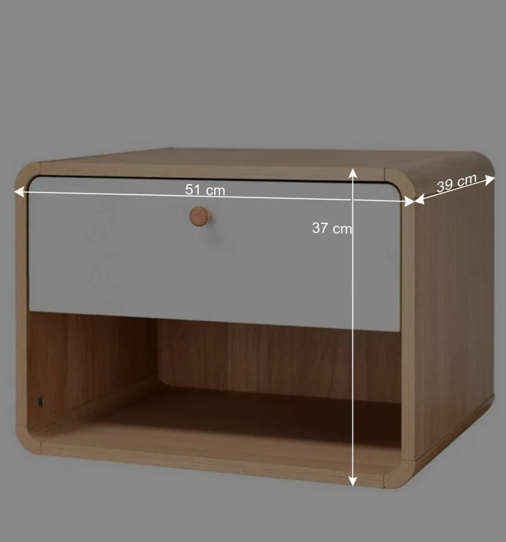 Wohnen Kommoden<Hängende Nachtkonsole im Skandi Design - Jendren