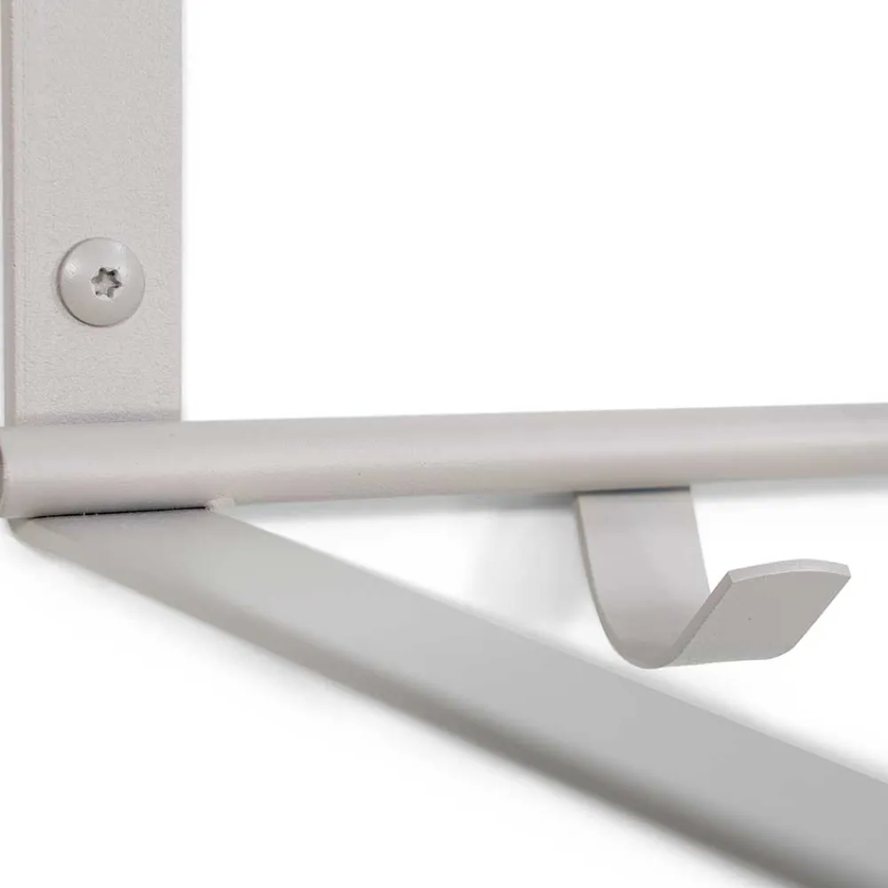 Wohnen Garderoben<Hängende Stahlgarderobe in Taupe - Satroni