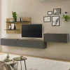 Wohnen Wohnwände<Hängende TV Anbauwand Möbelset - Ahilav (vierteilig)