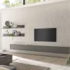 Wohnen Wohnwände<Hängende TV Anbauwand modern - Mundo (vierteilig)