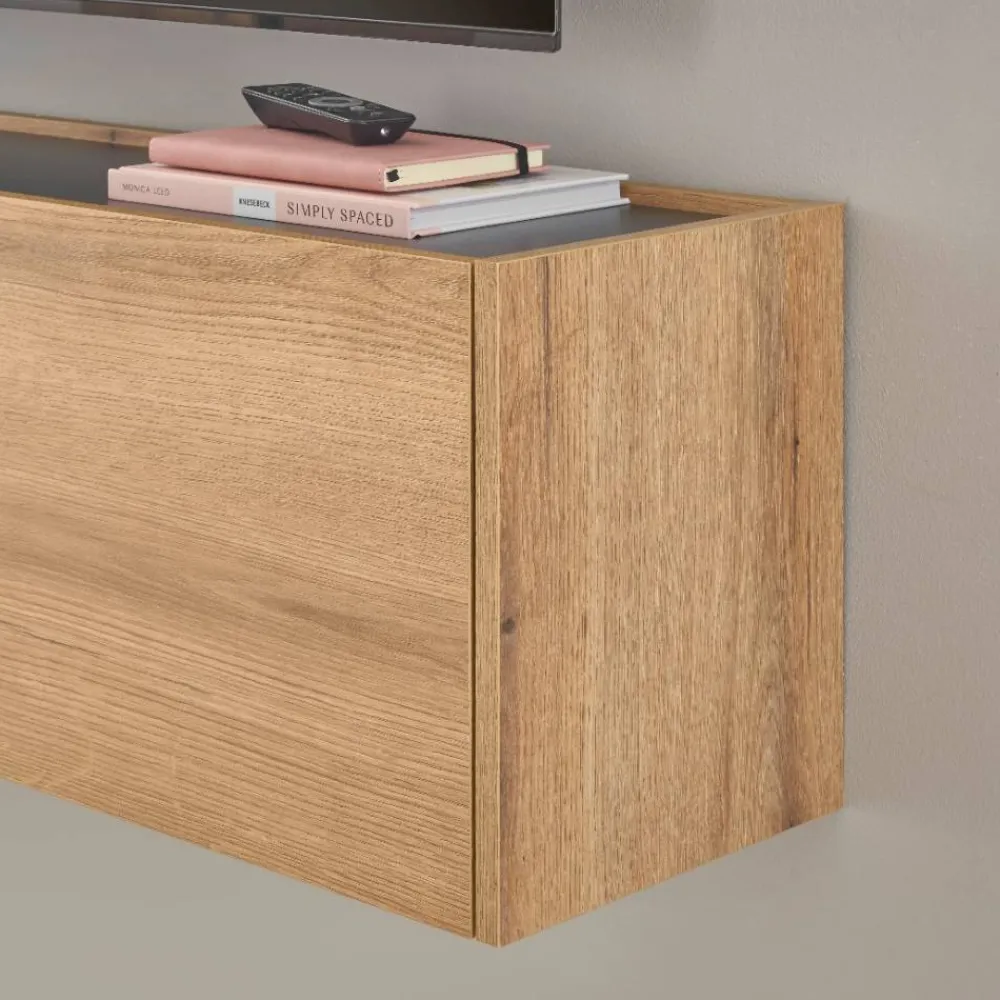 Wohnen Wohnwände<Hängende TV Anbauwand Set - Colomania (fünfteilig)