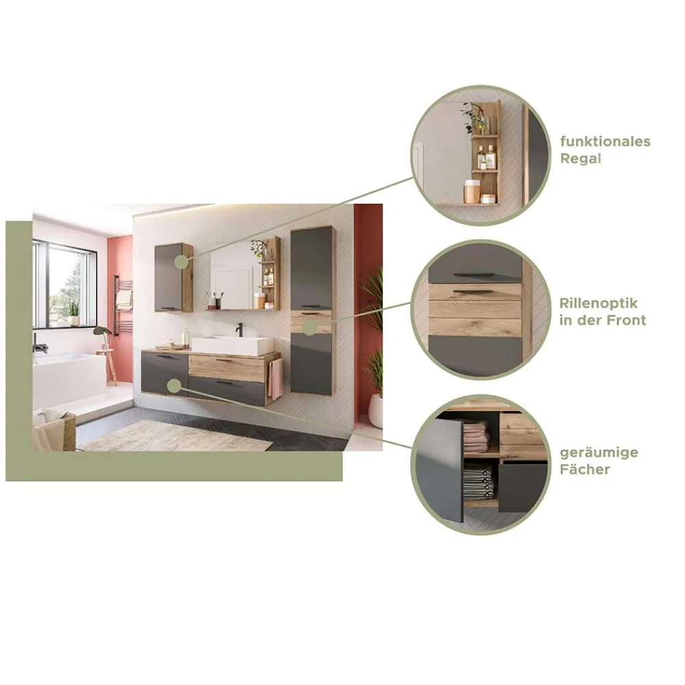 Wohnen Schränke<Hängender Hochschrank fürs Badezimmer - Depart