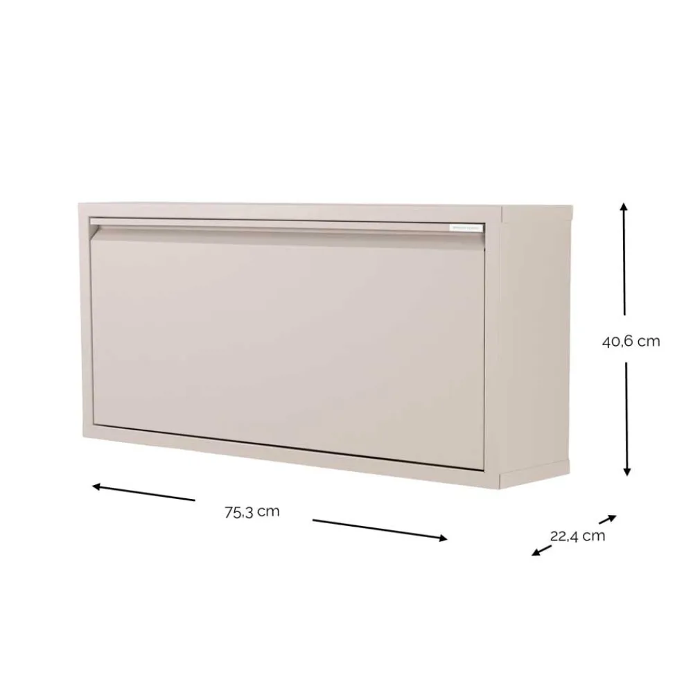 Wohnen Schränke<Hängender Schuhschrank in Taupe - Ruven