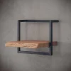 Wohnen Regale<Hängendes Design Regal aus Holz & Stahl - Wenilema