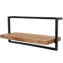 Wohnen Regale<Hängendes Design Regal aus Holz & Stahl - Wenilema