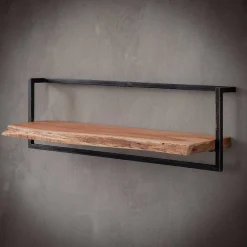 Wohnen Regale<Hängendes Design Regal aus Holz & Stahl - Wenilema