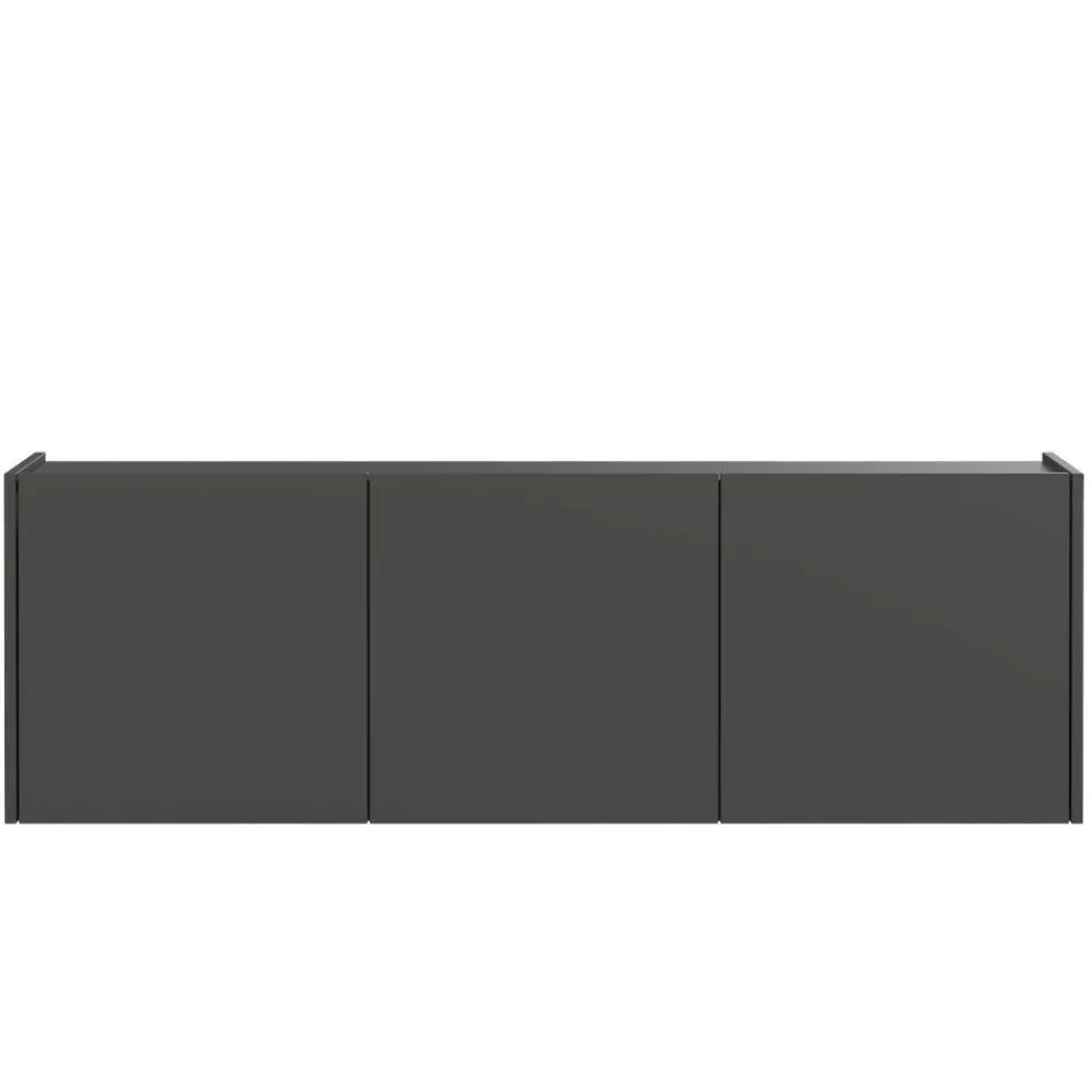 Wohnen Tv & Hifi-Möbel|Lowboards<Hängendes TV Element in Dunkelgrau - Jeveda
