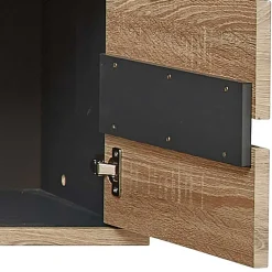 Wohnen Vitrinen<Hängeschrank mit Glas in Wildeiche NB - Zelio
