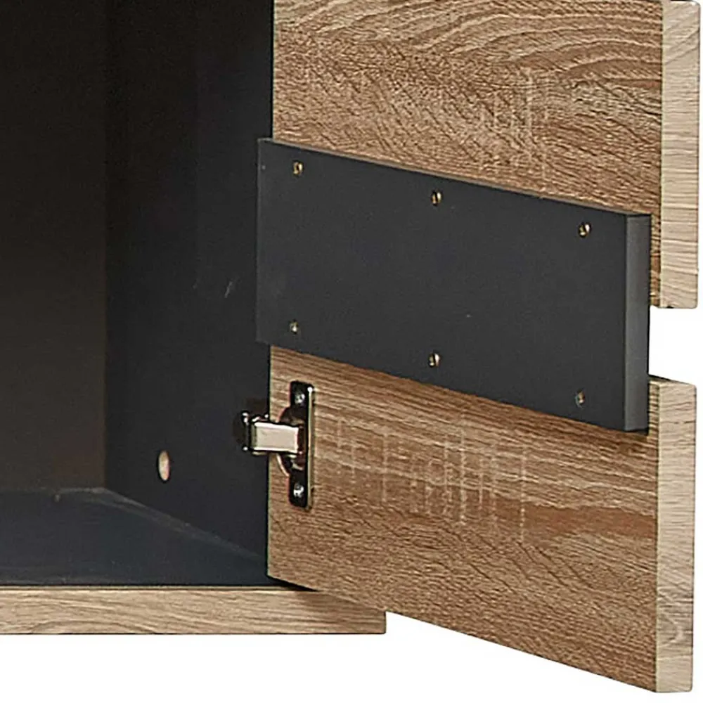 Wohnen Vitrinen<Hängeschrank mit Glas in Wildeiche NB - Zelio