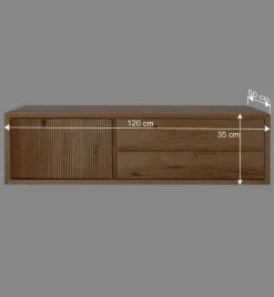 Wohnen Tv & Hifi-Möbel|Lowboards<Hänge-TV-Board aus Wildeiche - Fredellia